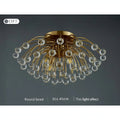 MIRODEMI® Aggius | golden Crystal Led Round Ceiling Chandelier