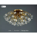 MIRODEMI® Aggius | Colorful Crystal Led Round Ceiling Chandelier cubes