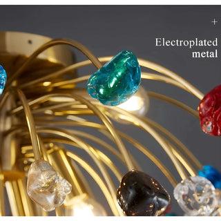 MIRODEMI® Aggius | Colorful Crystal  Chandelier