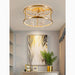 MIRODEMI® Agliano Terme | Copper Modern Crystal Led Hanging Chandelier