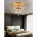 MIRODEMI® Agliano Terme | Copper Modern golden Led Hanging Chandelier