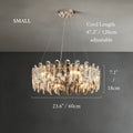 MIRODEMI Agnadello | Luxury Creative Сrystal Ring Ceiling LED Chandelier for Living Room