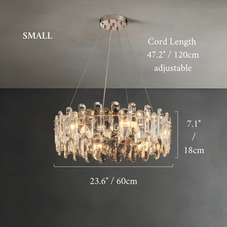 MIRODEMI Agnadello | Luxury Creative Сrystal Ring Ceiling LED Chandelier for Living Room