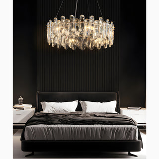 MIRODEMI Agnadello | Luxury Creative Сrystal Ring Ceiling LED Chandelier for Parlor