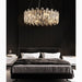 MIRODEMI® Agnadello | Creative Сrystal Ring Ceiling LED Chandelier for Bedroom
