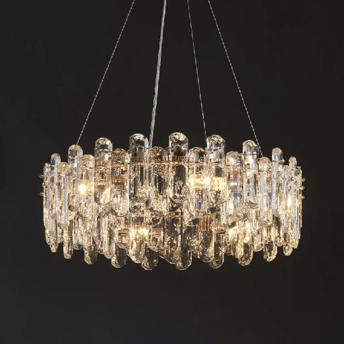 MIRODEMI® Agnadello | Creative Сrystal Ring Ceiling LED Chandelier for Living Room