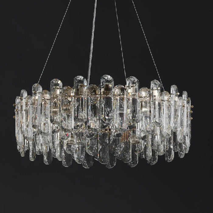 MIRODEMI® Agnadello | Creative Сrystal Ring Ceiling LED Chandelier for Dining Room