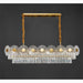 MIRODEMI® Agnone | Luxury Creative Rectangle Crystal LED Chandelier for Dining Room