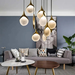 MIRODEMI® Large Drop Pendant Light Fixture for Modern Interiors