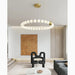 MIRODEMI® Agosta | Luxury Large Round White Pearl Chandelier for Dining Room