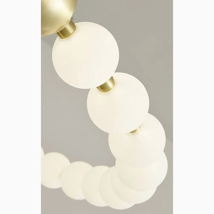 MIRODEMI® Agosta | Nordic Design Luxury Large Round White Pearl Chandelier