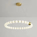 MIRODEMI® Agosta | Luxury Large Round White Pearl Light Fixture