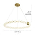 MIRODEMI® Agosta | Luxury Large Round White Pearl Chandelier for High Ceiling