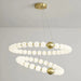 MIRODEMI® Agosta | Luxury Large Round White Pearl Ring Chandelier