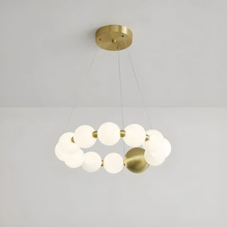 MIRODEMI Agosta | Luxury Large Round White Pearl Lighting Fixture