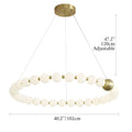 MIRODEMI Agosta | Modern Large Round White Pearl Light Fixture