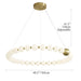 MIRODEMI Agosta | Modern Large Round White Pearl Light Fixture