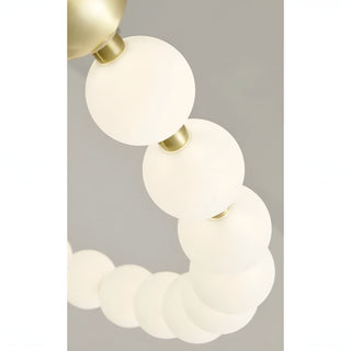 MIRODEMI Agosta | Nordic Design Luxury Large Round White Pearl Chandelier