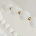 MIRODEMI® Agosta | Modern Round White Pearl Chandelier