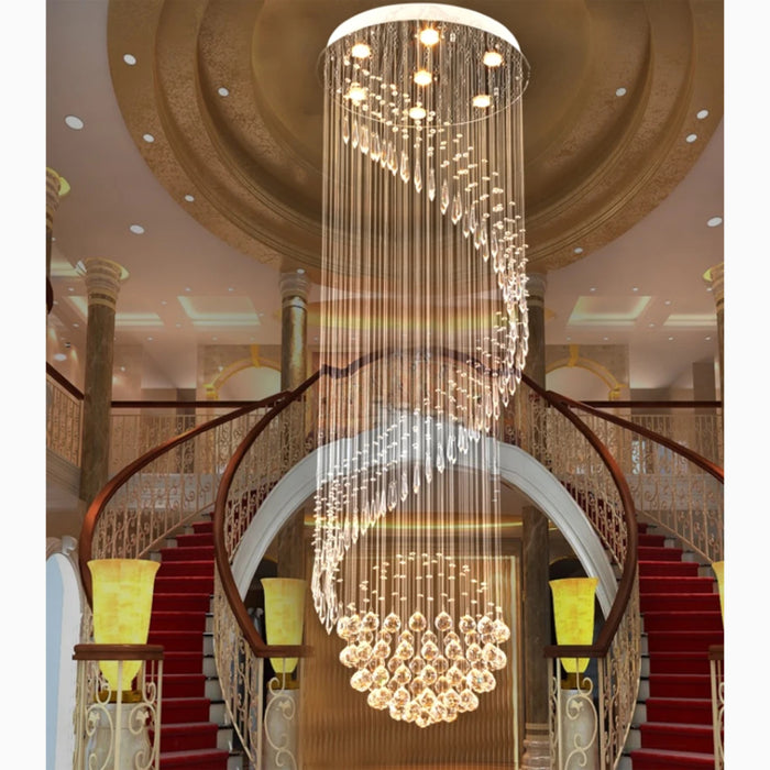 MIRODEMI® Agrate Brianza | Luxury Elegant Cascading Glass Chandelier