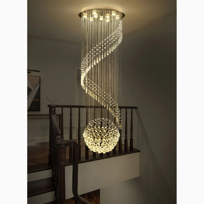 MIRODEMI® Agrate Brianza | Luxury Elegant Cascading Glass Chandelier