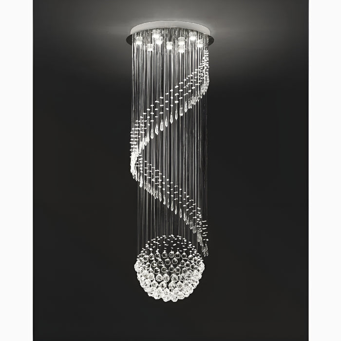 MIRODEMI® Agrate Brianza | Luxury Elegant Cascading Glass Chandelier