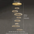 MIRODEMI® Agrate Conturbia | Stunning Cascading Crystal Pendant for Living Room Design