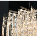 Agrigento | Modern Chrome Crystal LED Chandelier For Dining Room Detail