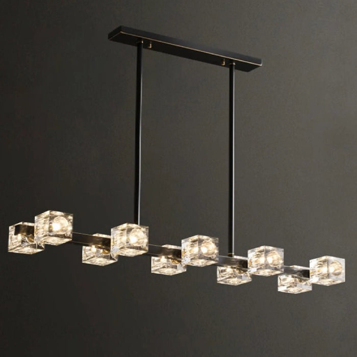 MIRODEMI® Agugliano | Lovely Modern Copper Crystal LED Chandelier For Dining Room
