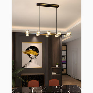 MIRODEMI Agugliano | Modern Copper Crystal LED Chandelier For House