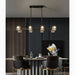 MIRODEMI® Agugliano | Modern Copper Crystal LED Chandelier For Dining Room