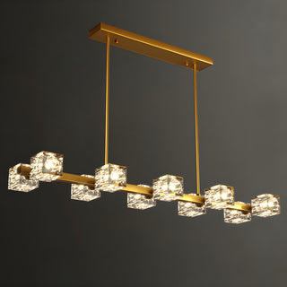 MIRODEMI Agugliano | Elite Modern Copper Crystal LED Chandelier For Dining Room