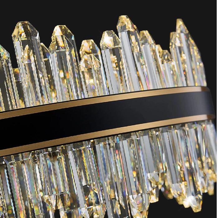 MIRODEMI® Agugliaro | Exclusive Modern Oval LED Crystal Chandelier for Living Room