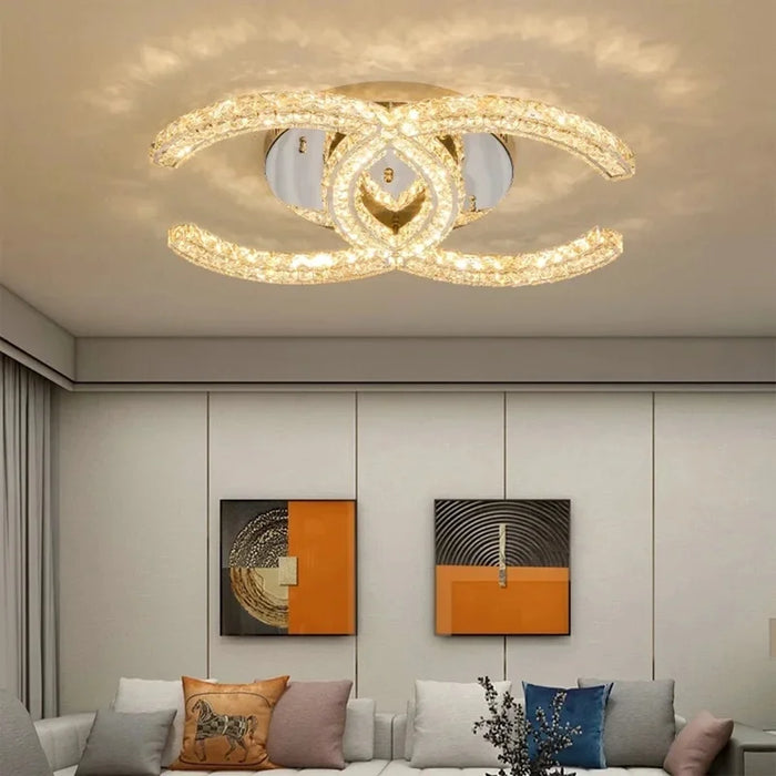 MIRODEMI Aicurzio | Fashionable Luxury Crystal Gold Chandelier 