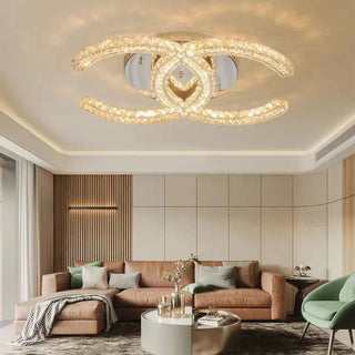 MIRODEMI Aicurzio | Fashionable Luxury Crystal Gold Chandelier For Living Room