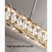 MIRODEMI® Aiello del Sabato | Modern Crystal Pendant LED Light for Study, Dining Room Small Details
