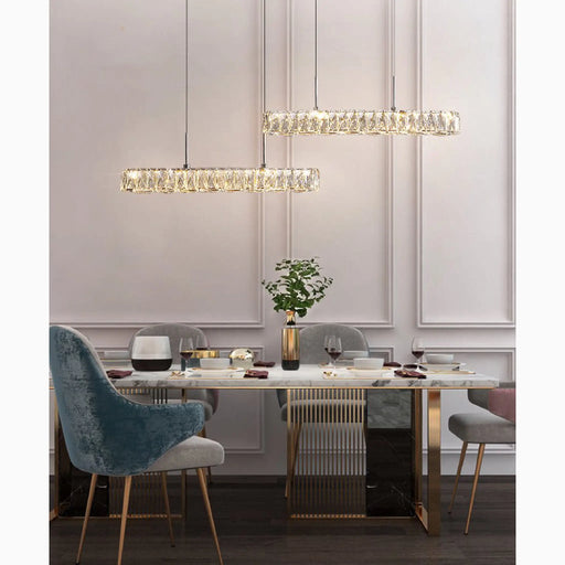 MIRODEMI® Aiello del Sabato | Modern Crystal Pendant LED Light for House