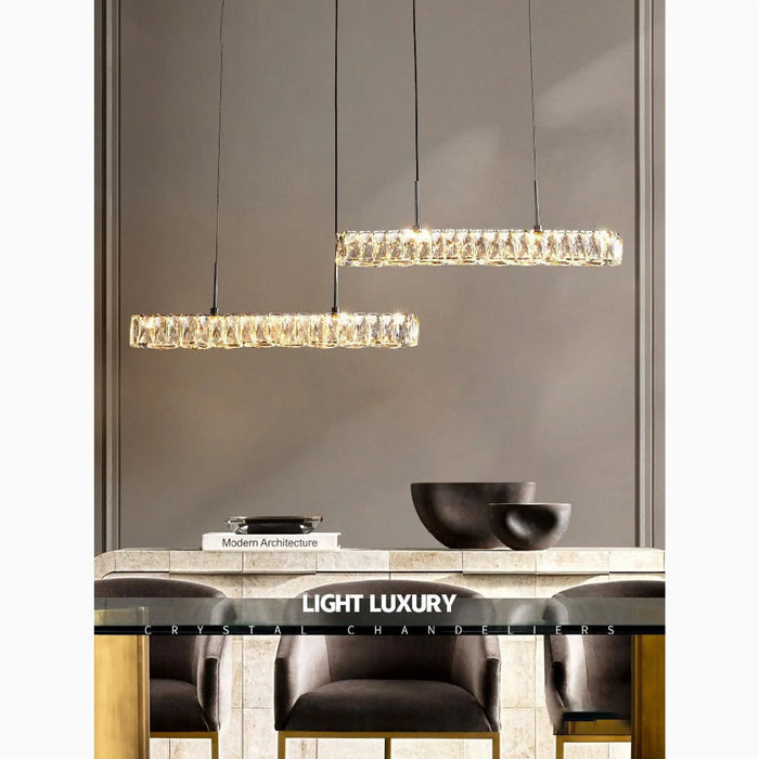 MIRODEMI® Aiello del Sabato | Modern Crystal Pendant LED Light for Kitchen