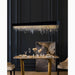 MIRODEMI® Aieta | Black Modern Rectangle Chandelier for Home