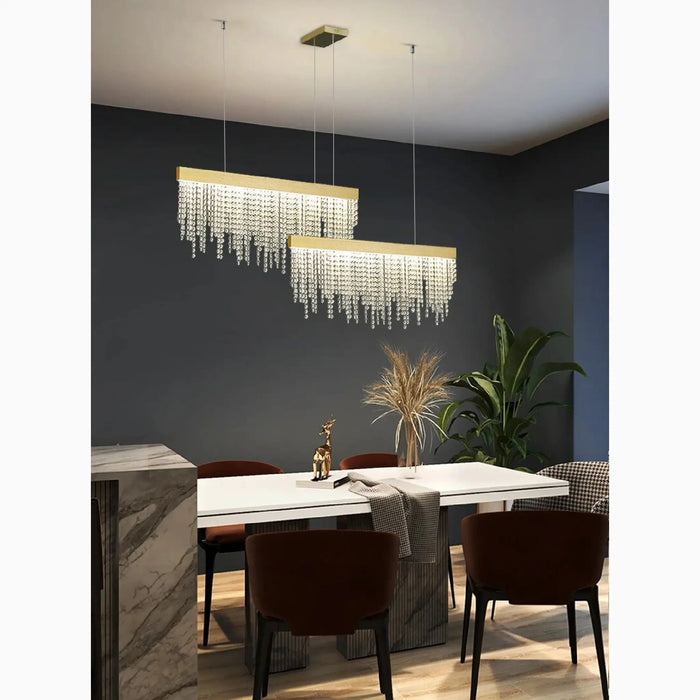 MIRODEMI® Ailano | Aesthetic Splendid Creative Raindrops Shining LED Crystal Chandelier