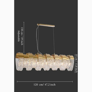 MIRODEMI® Ailoche | Modern Deluxe Led Crystal Bright Chandelier For Dining Room Sizes