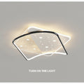 MIRODEMI® Airasca | Round Acrylic Dimmable Ceiling Lamp with Stars on