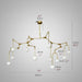 MIRODEMI Airole Creative Glass Chandelier for Size Gold