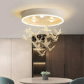 MIRODEMI® Alanno | Decorative Lighting Fixture with golden birds | golden chandelier | ceiling light