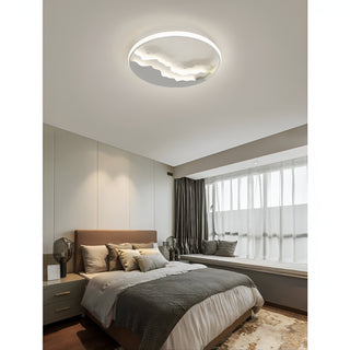 MIRODEMI® Alatri | Modern Round Ceiling Lamp with Clouds | flush mount lights | acrylic lights | chandeliers