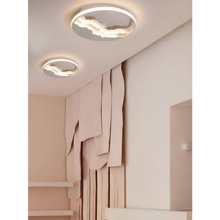 MIRODEMI® Alatri | Modern Round Ceiling Lamp with Clouds | flush mount lights | acrylic lights | chandeliers