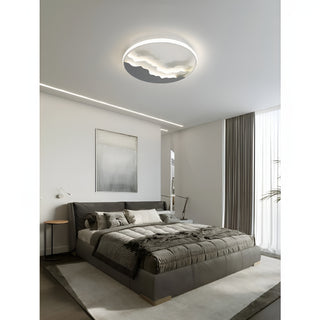 MIRODEMI® Alatri | Modern Round Ceiling Lamp with Clouds | flush mount lights | acrylic lights | chandeliers