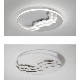 MIRODEMI® Alatri | Modern Round Ceiling Lamp with Clouds | flush mount lights | acrylic lights | chandeliers