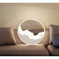 MIRODEMI® Alatri | Modern Round Ceiling Lamp with Clouds | flush mount lights | acrylic lights | chandeliers