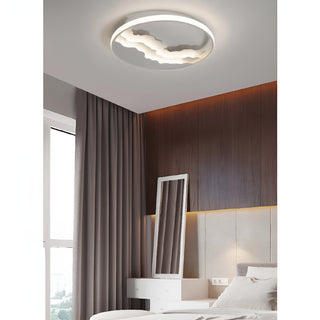 MIRODEMI® Alatri | Modern Round Ceiling Lamp with Clouds | flush mount lights | acrylic lights | chandeliers